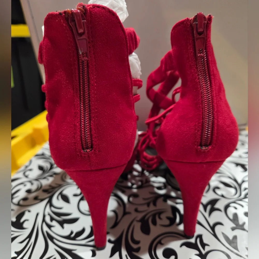 Impo Red Strappy Heels